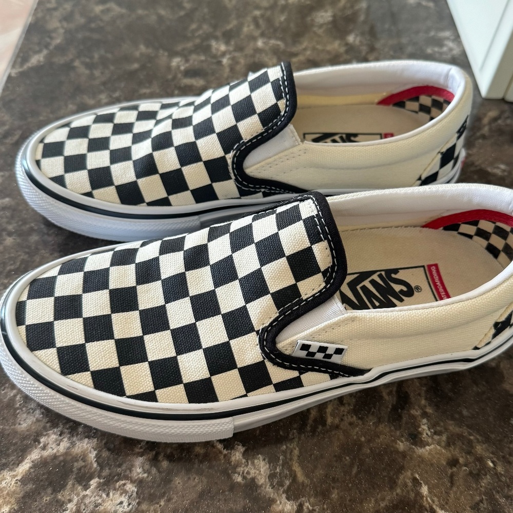 Classic Slip-On Checkerboard Shoe Never Worn